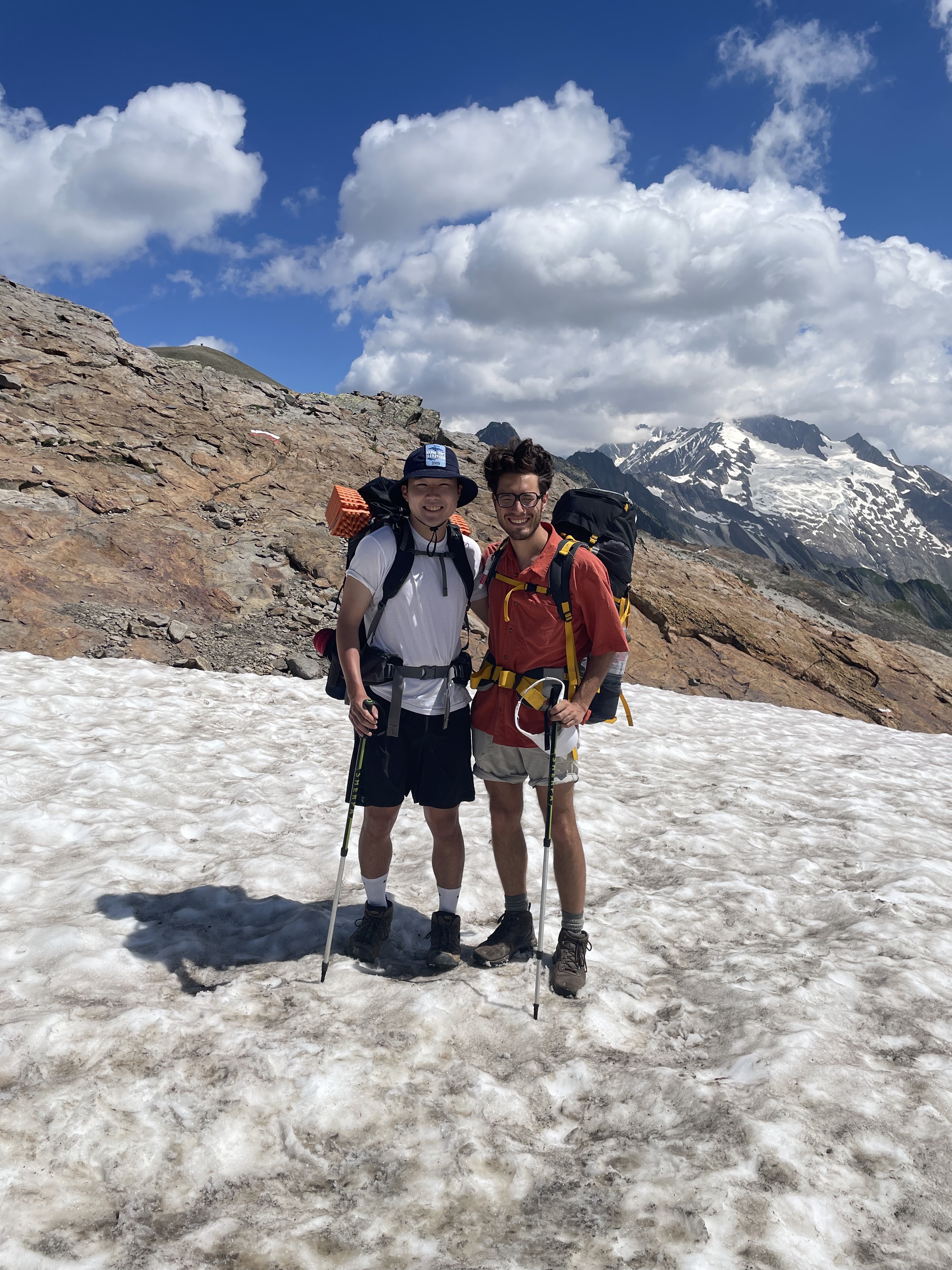 Peter hiking